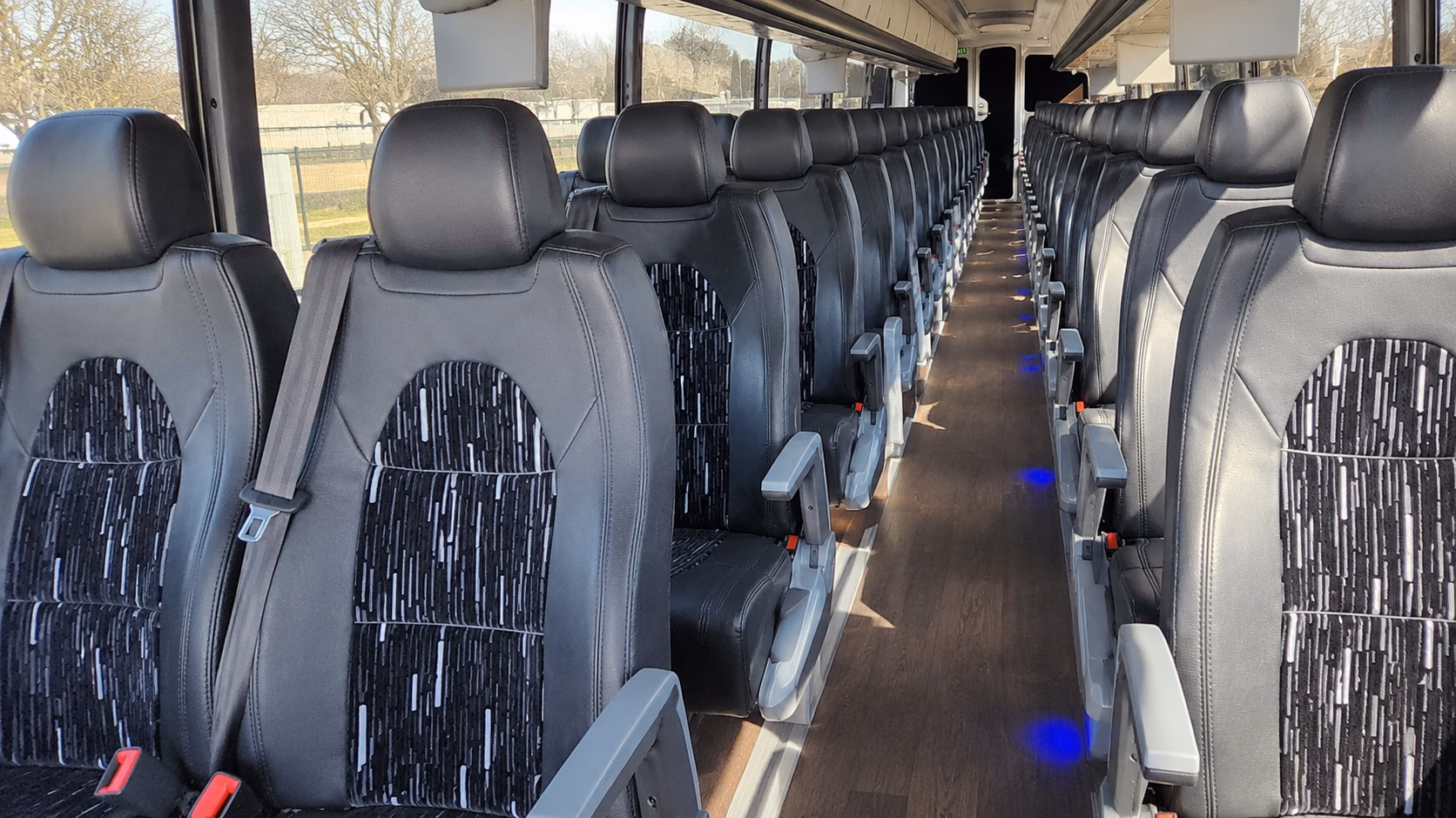 choose the right bus color size and amenities for your wedding day