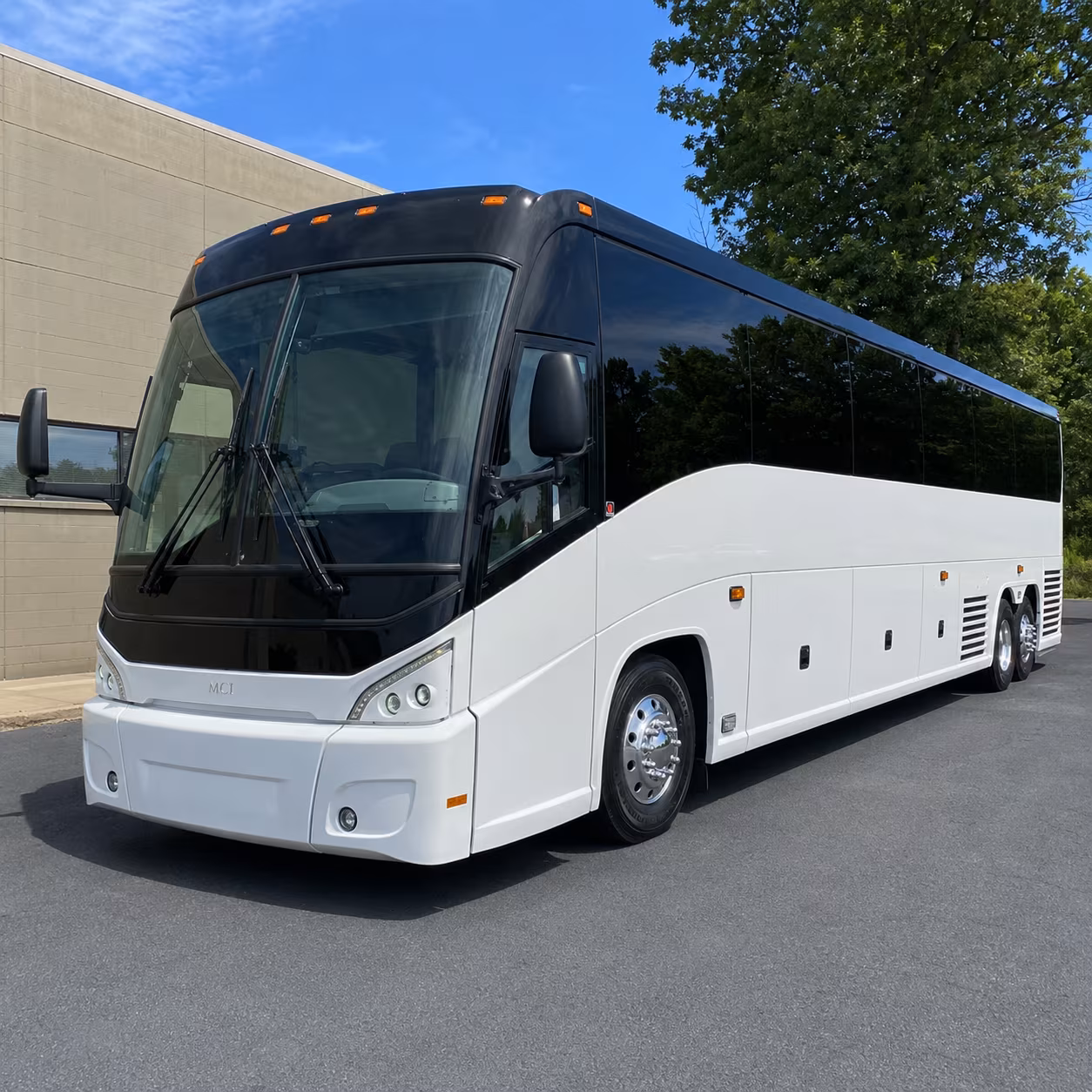 mountain view charter bus rental exterior