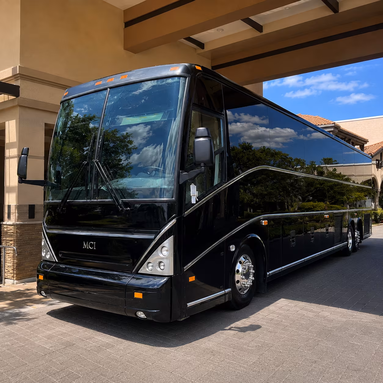 napa charter bus interior