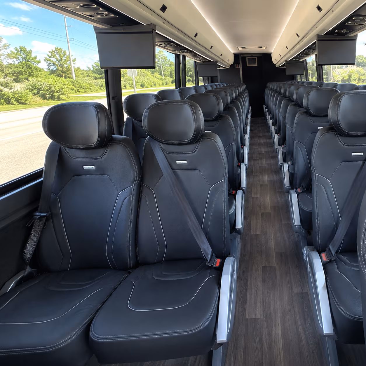 richmond charter bus rental interior