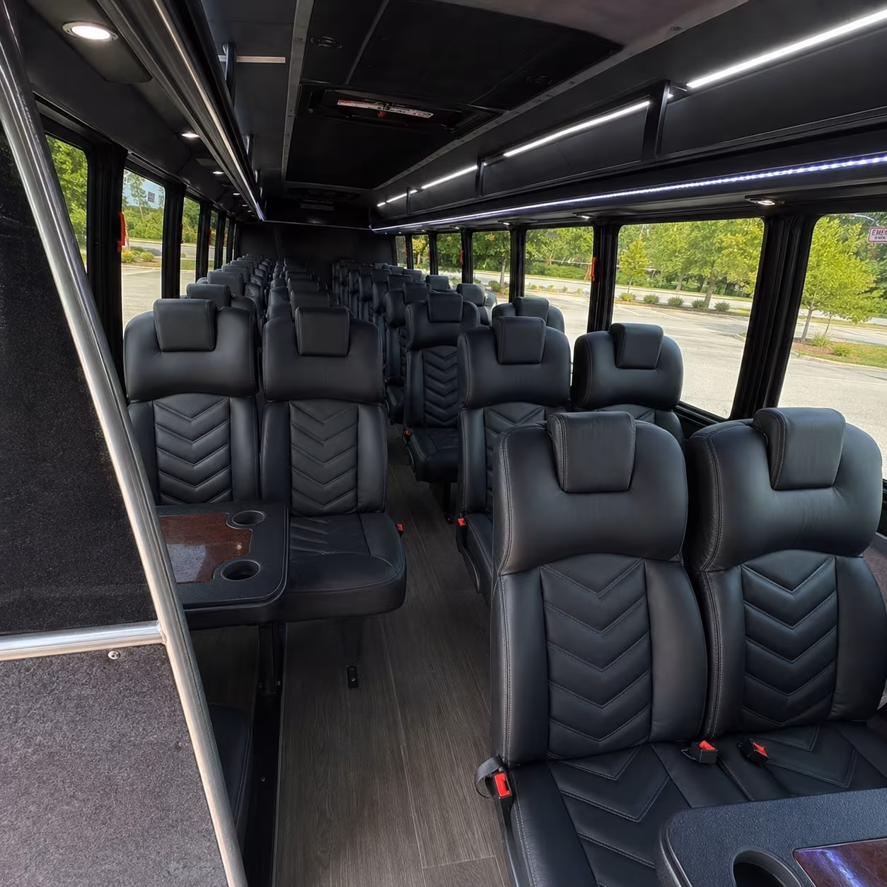 san mateo prom transportation onboard seating