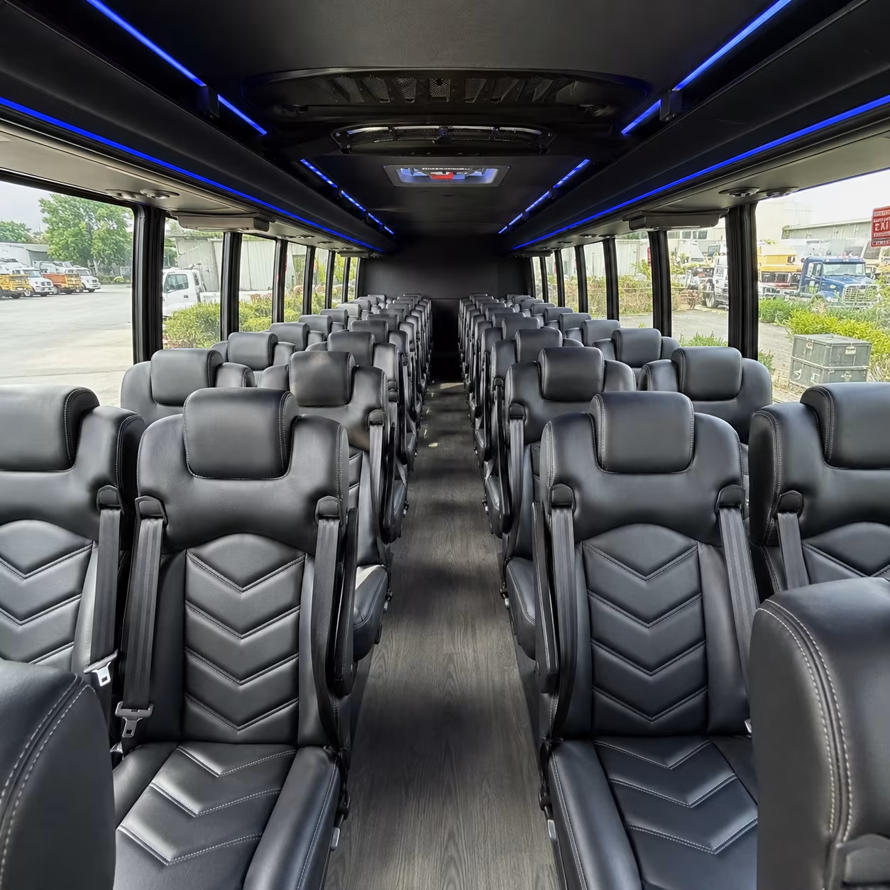 san mateo religious group transportation onboard seating